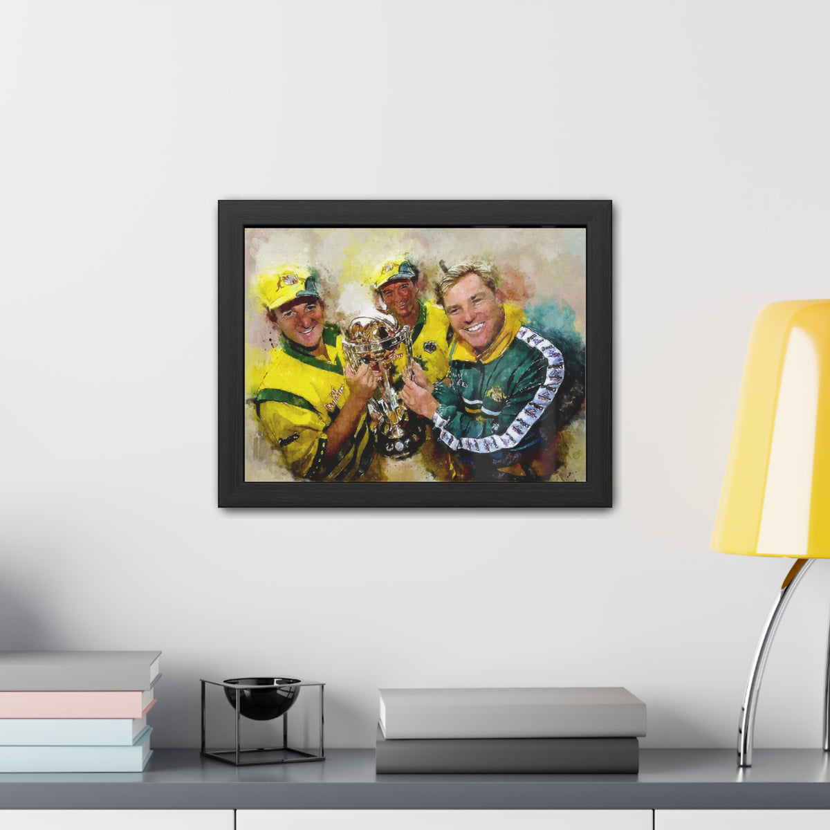 1999 Cricket World Cup Triumph: Australia's Victory in Watercolour - Fine Art Print, Ready to Hang Wall Art Cricket Gift