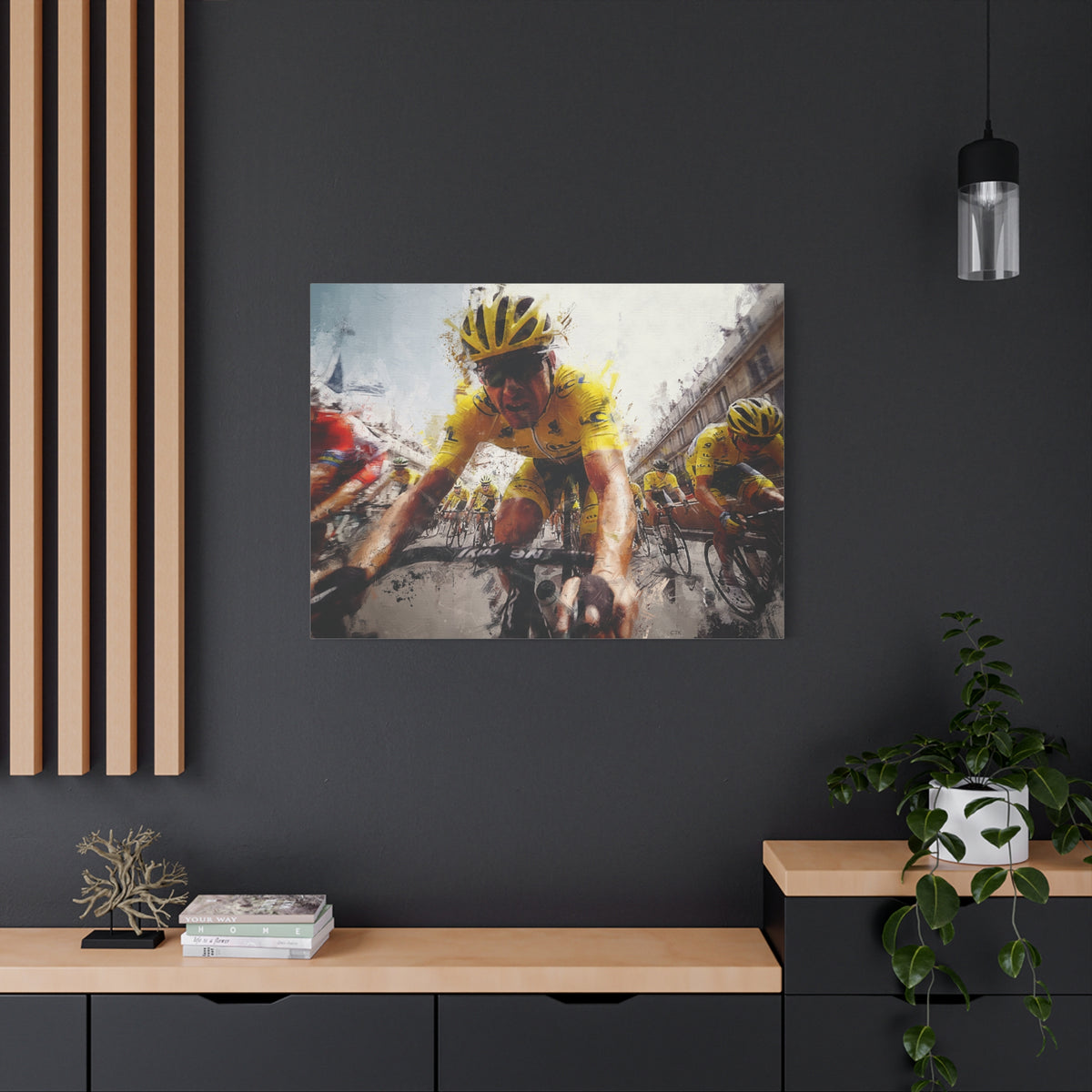 Brussels Cycling Classic Elegance: Oil Painting Print, Cycling Art for Home Deco