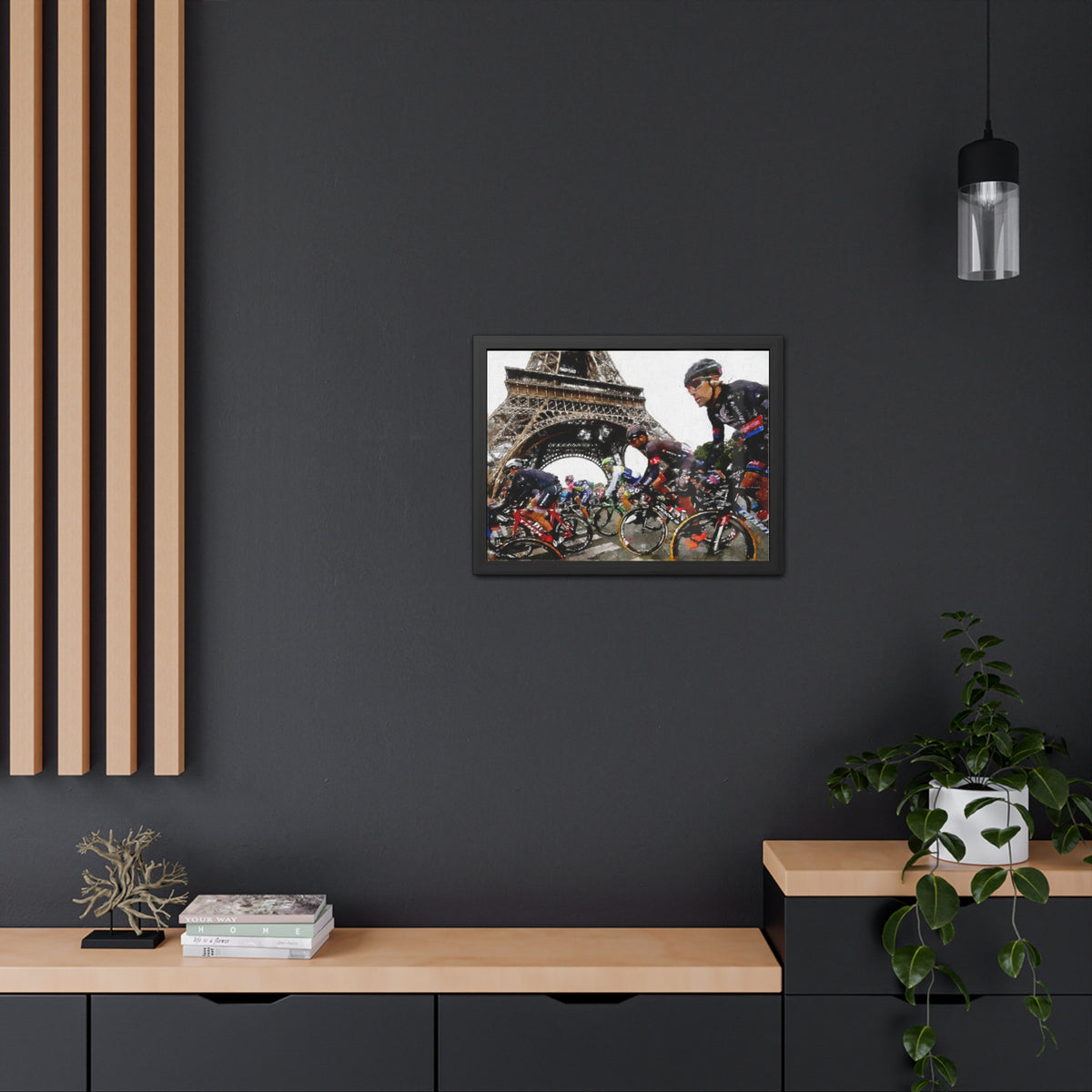 Tour de France Triumph, Dynamic Cycling Framed Wall Art Poster,  Perfect Cycling Gift and Home Decor Masterpiece