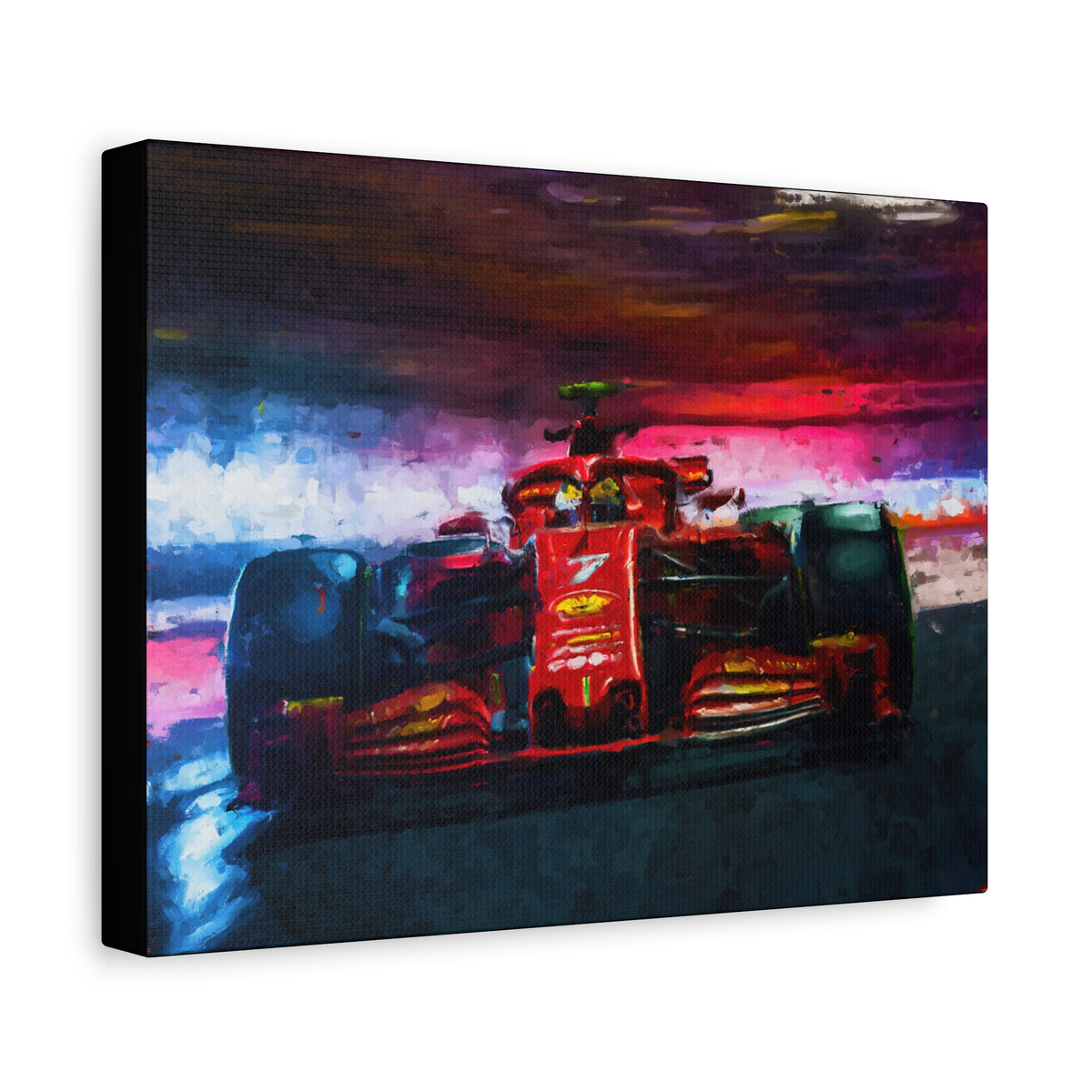 Drive into the Thrill: Formula One Racing Car Impressionist Painting Fine Art Print Poster - Ready to Hang, Formula One Gift
