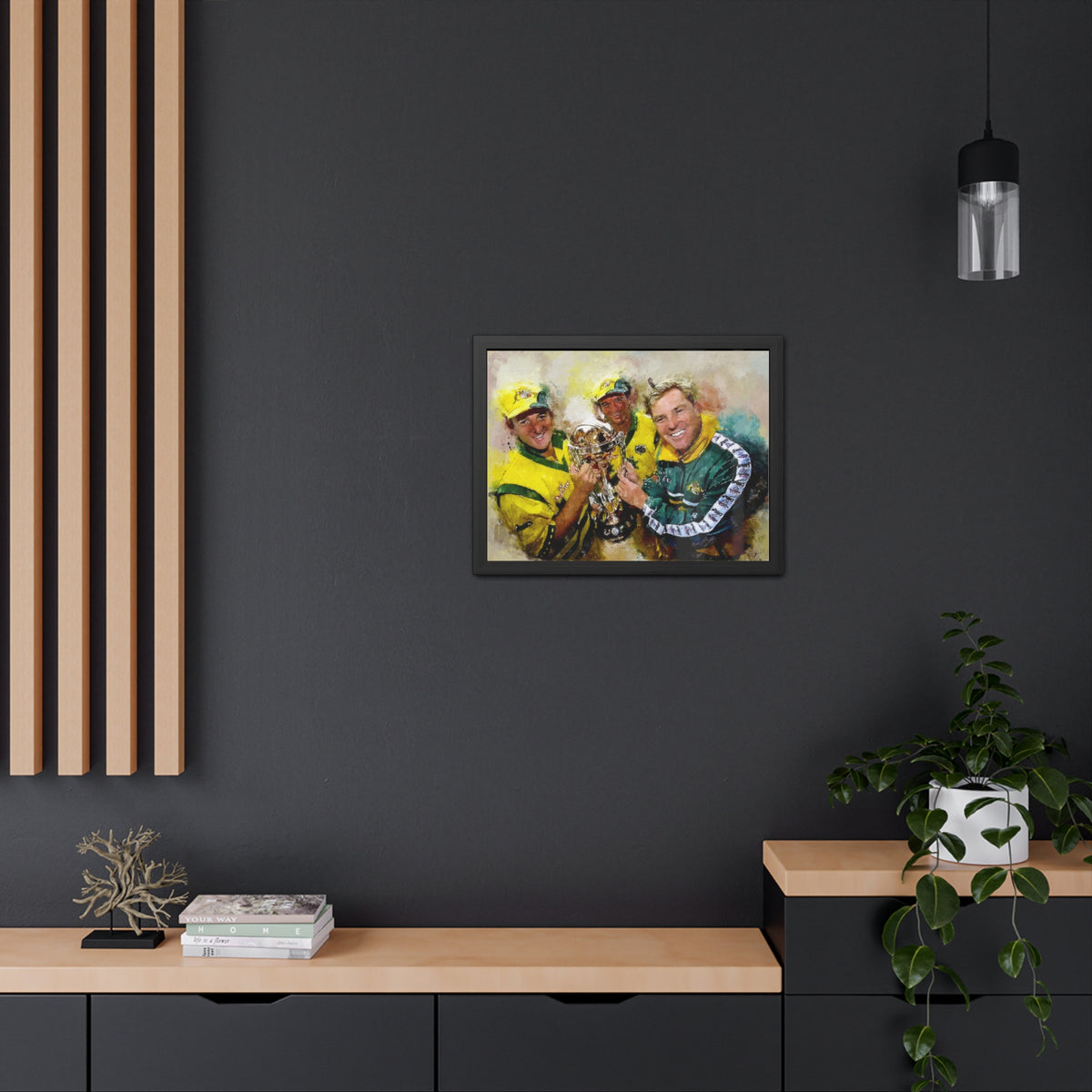 1999 Cricket World Cup Triumph: Australia's Victory in Watercolour - Fine Art Print, Ready to Hang Wall Art Cricket Gift