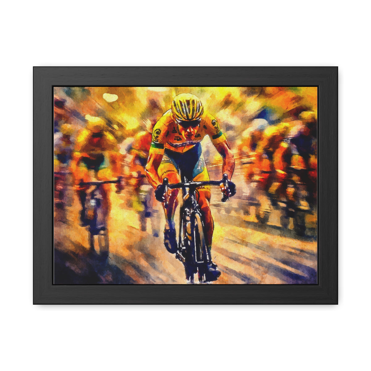 Pedal Power Perfection, Tour de France Wall Framed Art Print Poster, Transform Your Space with Cycling Splendour!