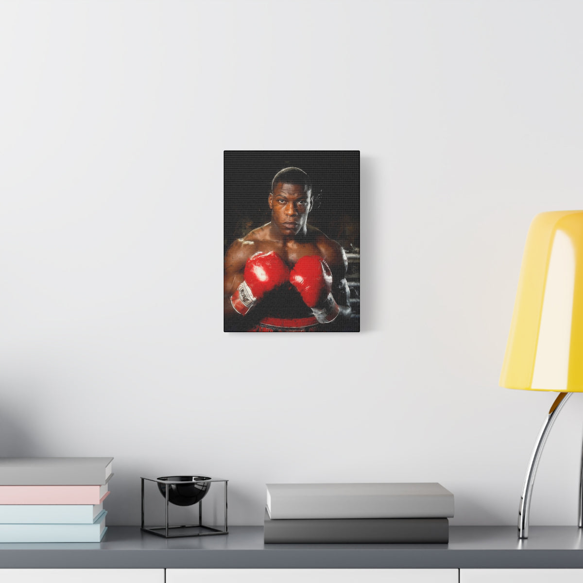 Powerful Presence: Frank Bruno - Stretched Canvas Fine Art Boxing Print Poster, Ready to Hang, Wall Art Boxing Gift