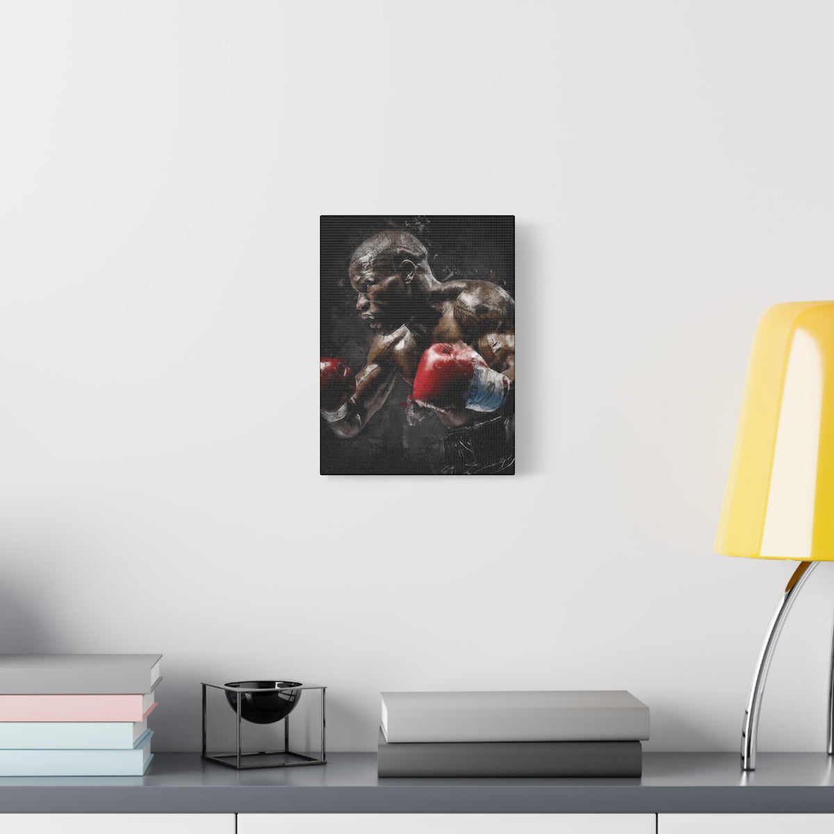 Floyd's Essence: Stretched Canvas Fine Art Boxing Print Poster,  Ready to Hang, Wall Art Boxing Gift