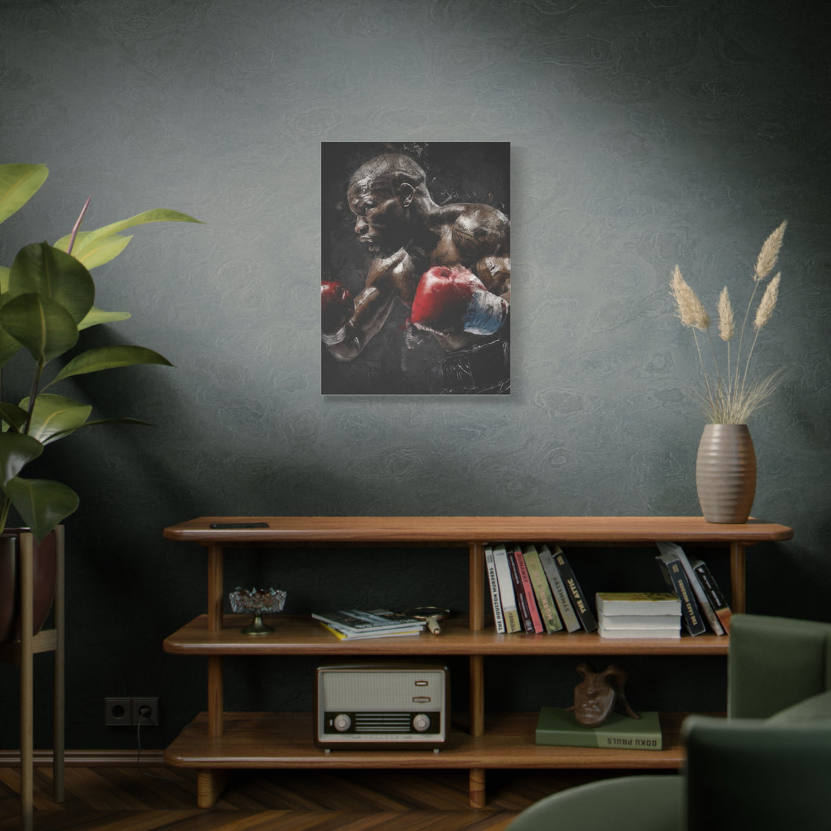 Floyd's Essence: Stretched Canvas Fine Art Boxing Print Poster,  Ready to Hang, Wall Art Boxing Gift