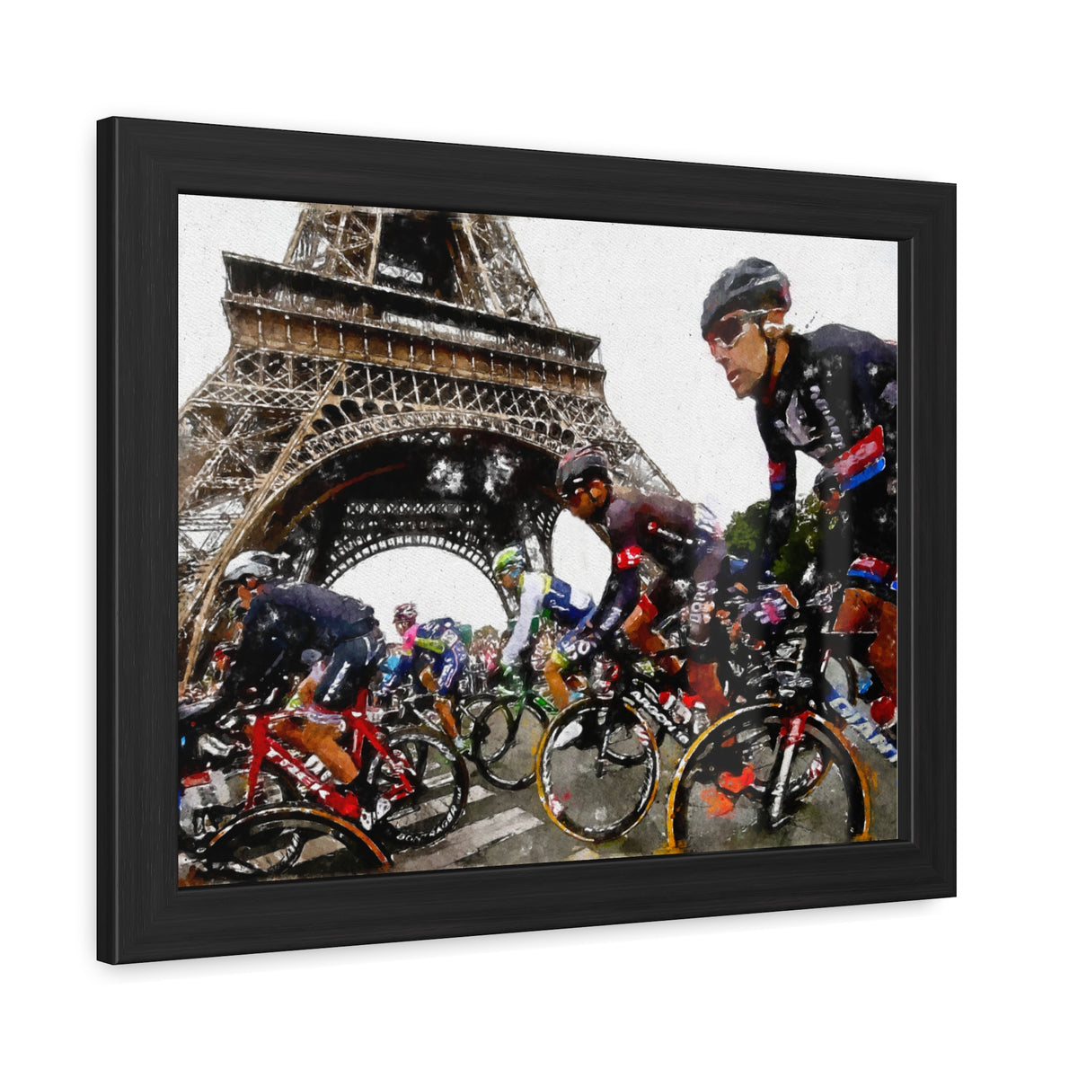 Tour de France Triumph, Dynamic Cycling Framed Wall Art Poster,  Perfect Cycling Gift and Home Decor Masterpiece